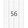 HERMA Etik. A4 baltas 52,5x21,2 mm ablösbar Papier 1400 St.