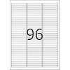 Herma Klijų etiketės 4202 Mobilieji, A4, 63.5 x 8,5 mm, baltas, matinis popierius, 2400 vnt, suapvalinti kampai (4202)