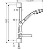 Hansgrohe ATEITIES RINKINYS CROMA 100 1JET/UNICACO.65 15