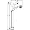 Hansgrohe Crometta 85 slankiojanti chromuota dušo galvutė (27728000)