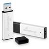 MediaRange High performance 128 GB, USB-Stick - sidabrinis/juodas, USB-A 3.2 Gen 1