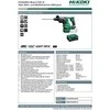 Akumuliatorinis perforatorius Hikoki DH3628DAW2Z; SDS-plus; 3,2 J; 36 V (be akumuliatoriaus ir pakrovėjo)