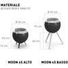 Ugnies dubuo HOFATS MOON BOWL 45 su aukštu laikikliu
