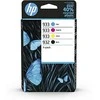 Hewlett Packard (HP) HP 932 Juodas 933 CMY originalios rašalo kasetės, 4 vnt. pakuotė