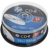 Hewlett Packard (HP) HP CD-R, CRE00015-3, 69311, 25 pak., 700 MB, 52x, 80 min., 12 cm, nespausdinama, torto dėžutė, duomenų archyvavimui