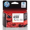 Hewlett Packard (HP) „HP 650“ trispalvė originali rašalo „Advantage“ kasetė (200 puslapių)