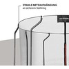 Sodo batutas Hudora Pirmas su vidiniu tinkleliu 13 FT 400 cm