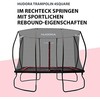 Hudora 4Square Trampolin 244x366 (juodas/raudona)