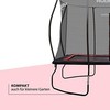 Hudora 4Square Trampolin 244x366 (juodas/raudona)