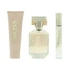 RINKINYS Boss The Scent For Her by Hugo Boss EDP 50ml, kūno losjonas 50ml ir EDP miniatiūra 7.4ml