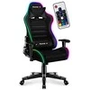 Žaidimų kėdė vaikams Huzaro Ranger 6.0 RGB, Juodos spalvos