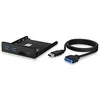ICYBOX IB-HUB1417-i3 Icy Box 3x prievadas USB 3.0 Hub (2x USB 3.0, 1x USB Type-C), miniSD / SD kortelių skaitytuvas