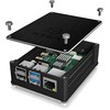 Icy Box RaidSonic ICYBOX Dėklas Raspberry Pi 4 Alu dangtelis + tinklelis Juodas