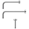 Stacionarios dušo galvos laikiklis Ideal Standard IdealRain, iš sienos 400 mm, chromuota