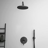 Stacionarios dušo galvos laikiklis Ideal Standard IdealRain, iš sienos 400 mm, Silk Juodas matinė juoda