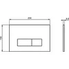 WC klavišas Ideal Standard ProSys, Mechaninis, Oleas M2, baltas