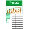 Mondi IGEPA A4 ETIKETĖS 70.0 X 41.0 MM Baltas (100)