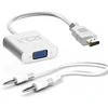 Adapteris AV Inca HDMI - D-Sub (VGA) balta (IHTVJ-7TB)