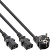 InLine Y paskirstymo kabelis, 1x SchuKo iki 2x IEC lizdai, 1,8 m