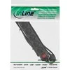 Galios juosta InLine 6 lizdai 1,5 m juodos (16461S)