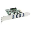 InLine PCIe 2.0 x1 valdiklis – 4x USB 3.0 (76661C)