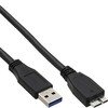 USB kabelis InLine USB-A - mikro-B 5 m juoda (35450)