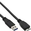 USB kabelis InLine USB-A - mikro-B 5 m juoda (35450)