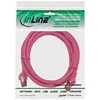 InLine Pečkordas S / FTP, PIMF, 6 kat., PVC, rausvas 5m (76405M)