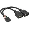 InLine USB adresas - USB programinė sąsaja, Juoda (33440M)