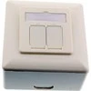 InLine Kištukinis lizdas, 2x RJ45, balta (76842W)