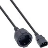 Maitinimo kabelis InLine C14 maitinimo kabelis Vokietijos F juodas 2m lizdas
