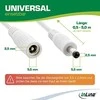 Maitinimo kabelis InLine ® Nuolatinės srovės išplėtimo kabelis, nuolatinės srovės kištukinis lizdas, 5.5x2.5mm, AWG 18, baltas, 2m