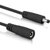 Maitinimo kabelis InLine ® Nuolatinės srovės lizdas, nuolatinės srovės kištukas, lizdas 3.5x1.35mm, AWG 18, juoda, 5m