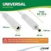 Maitinimo kabelis InLine ® Nuolatinės srovės lizdas, nuolatinės srovės kištukas, 3.5x1.35mm, AWG 18, baltas, 5m