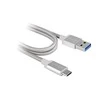 USB kabelis Innergie USB-A - USB-C 1 m Sidabrinis (3082186500)