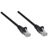 Intracom INTELLINET tinklo kabelis Cat5e U/UTP 1,0m 3ft. Juodas RJ-45 Vyriški / RJ-45 Vyriški Paauksuoti kontaktai Polibag