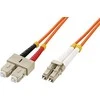 Intellinet 470353 optinio pluošto kabelis 1 m LC SC Oranžinė