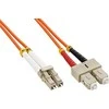 Intellinet 470353 optinio pluošto kabelis 1 m LC SC Oranžinė