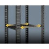 INTELLINET 19" su kintamomis bėgeliais fiksuotam tvirtinimui 1U, 350-550 mm Gylis, Juodas, 714082