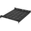INTELLINET 19" su kintamomis bėgeliais fiksuotam tvirtinimui 1U, 350-550 mm Gylis, Juodas, 714082