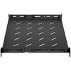 INTELLINET 19" su kintamomis bėgeliais fiksuotam tvirtinimui 1U, 350-550 mm Gylis, Juodas, 714082