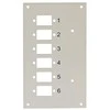 Efb Elektronik EFB 53705.3v2b Priekinis skydelis DIN bėgelio paskirstymo dėžutei 53705.1v3, 6x SC Simp/LC Dupl