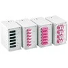 Efb Elektronik EFB 53705.3v2b Priekinis skydelis DIN bėgelio paskirstymo dėžutei 53705.1v3, 6x SC Simp/LC Dupl