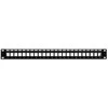 Serverio priedas  Intracom INTELLINET 720328 Intellinet Blank 24-port panel for Keystone Jack 1U 19 with cable organizer