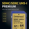 Atminties kortelė Intenso SDHC 64GB UHS-I 3421490