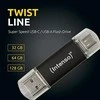 RAKTAS USB INTENSO TWIST LINE 64 GB