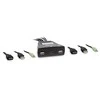 Inter-Tech KVM jungiklis LS-21HA HDMI, 2 prievadų, Kunststoff mažmeninė prekyba