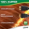 Kabelis InLine ® Sertifikuotas Ultra didelio greičio HDMI kabelis M / M 8K4K aukso plakiruotas juoda 1.5m