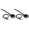 Kabelis Manhattan D-Sub (VGA) - D-Sub (VGA) + Jack 3.5mm 4.5m juoda (324311)