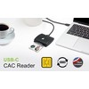 Klaviatūra Skaitytuvas IOGear USB-C CAC Card Reader